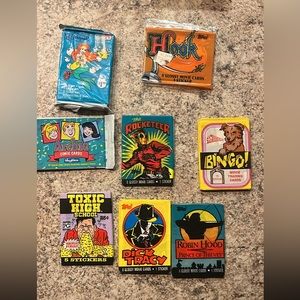 vintage 90s movie trading card packs